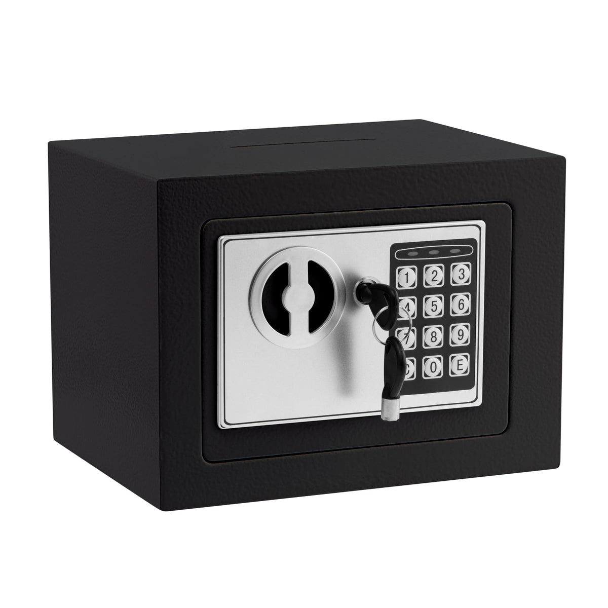 ELLAIG small electronic safe front view with digital keypad for secure home storage.