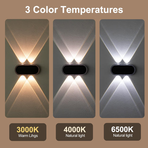 Ellasay fence lights install quickly with screws or 3M tape.