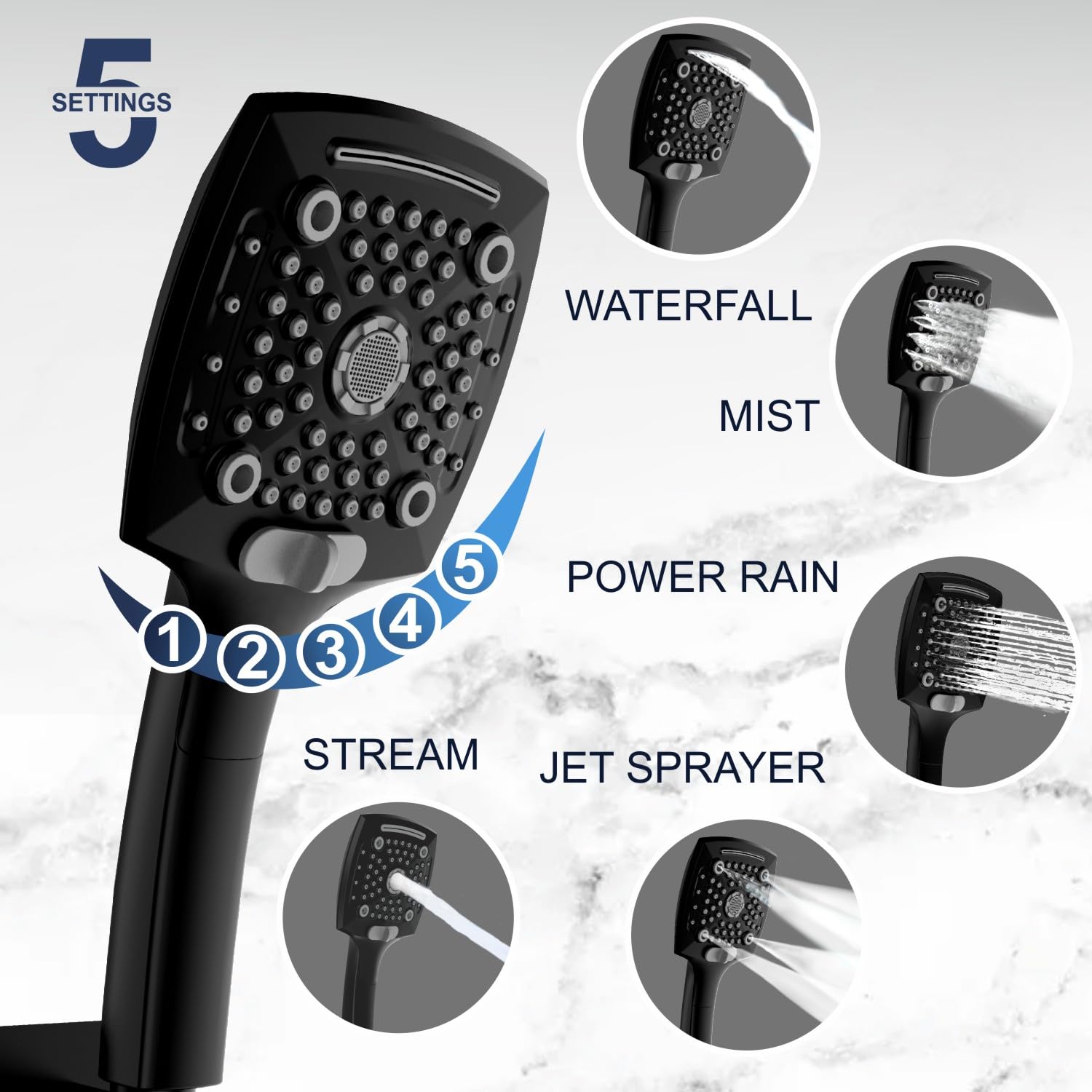 ELLO&ALLO universal G1/2-inch connector for quick, tool-free installation.