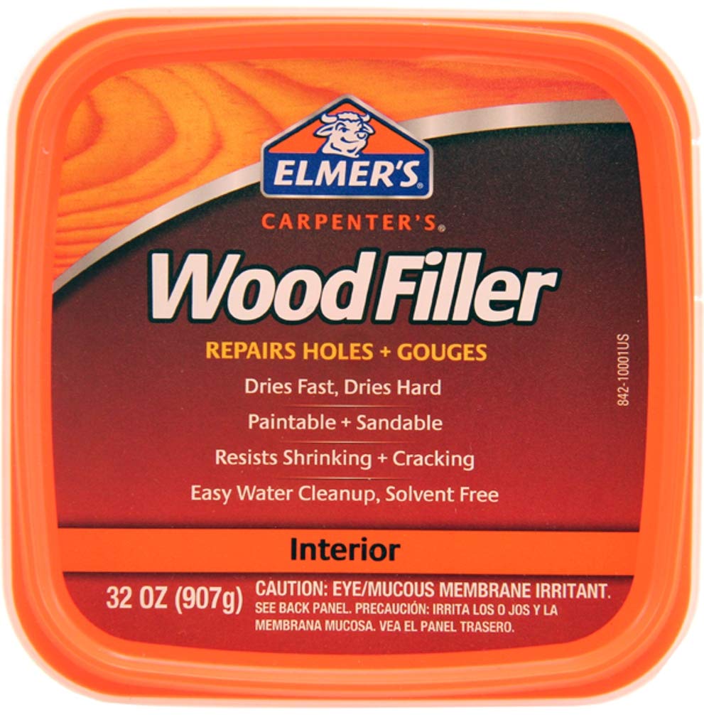 Elmer's E842L dries in 12–24 hours to a hard, sandable finish.