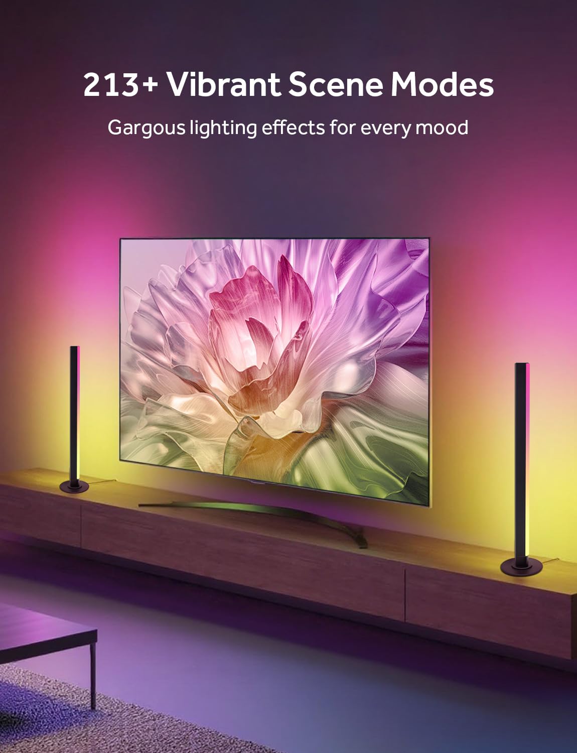 Enhanced home theater mood with ELOUYCKE ambient light bar