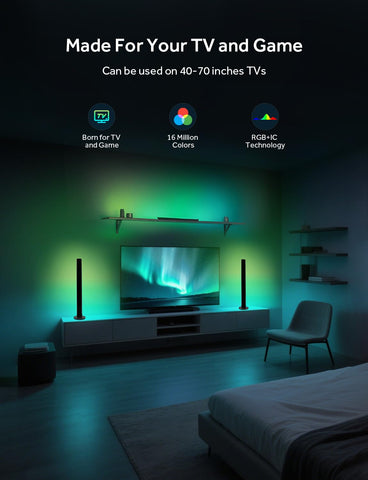 Remote control used to adjust ELOUYCKE RGB light bar settings