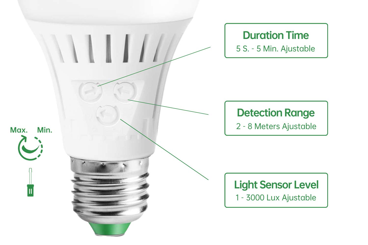 Elrigs warm white LED bulb delivers cozy 3000K lighting for evenings.