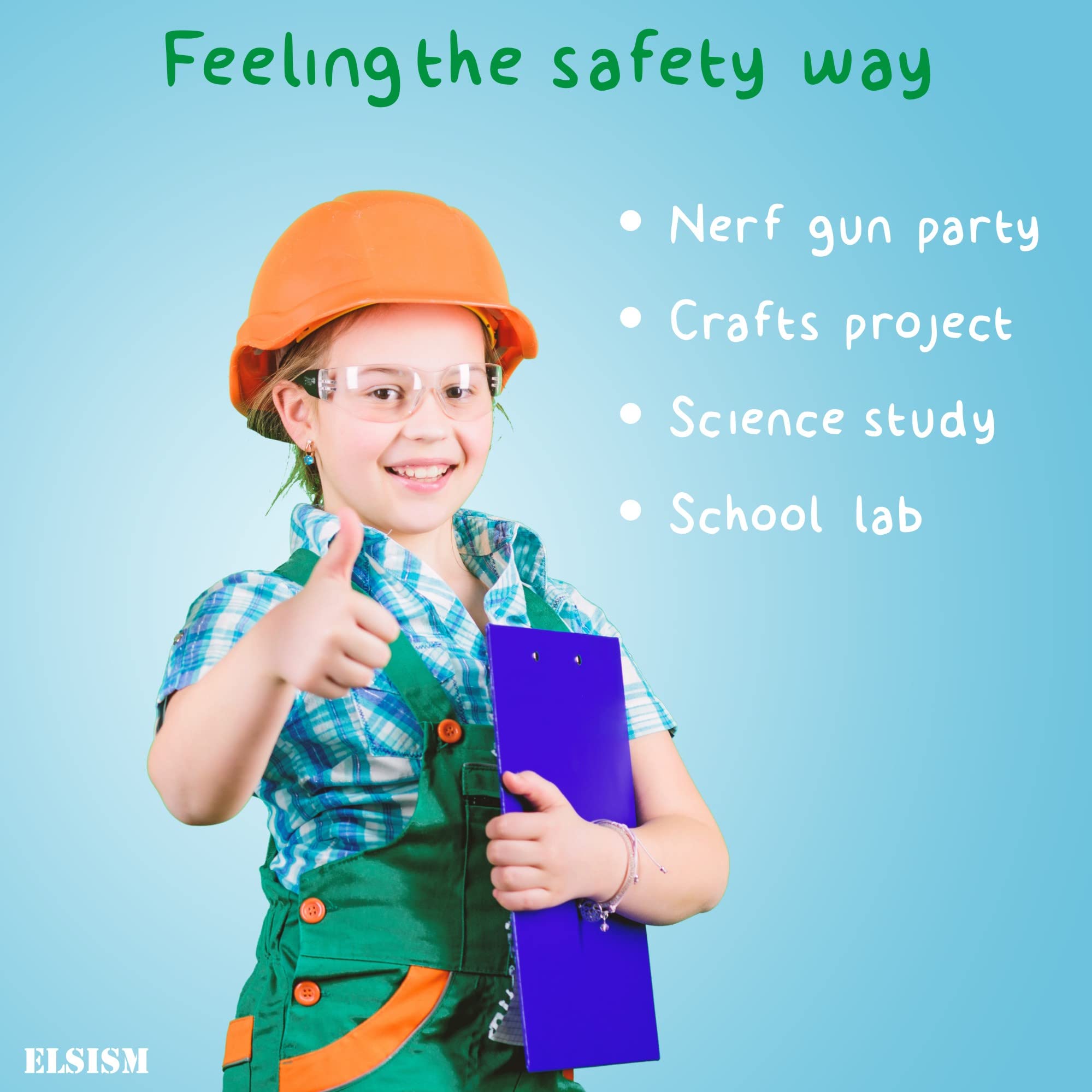 ELSISM colorful safety glasses make a practical gift for kids exploring science, art, and play.
