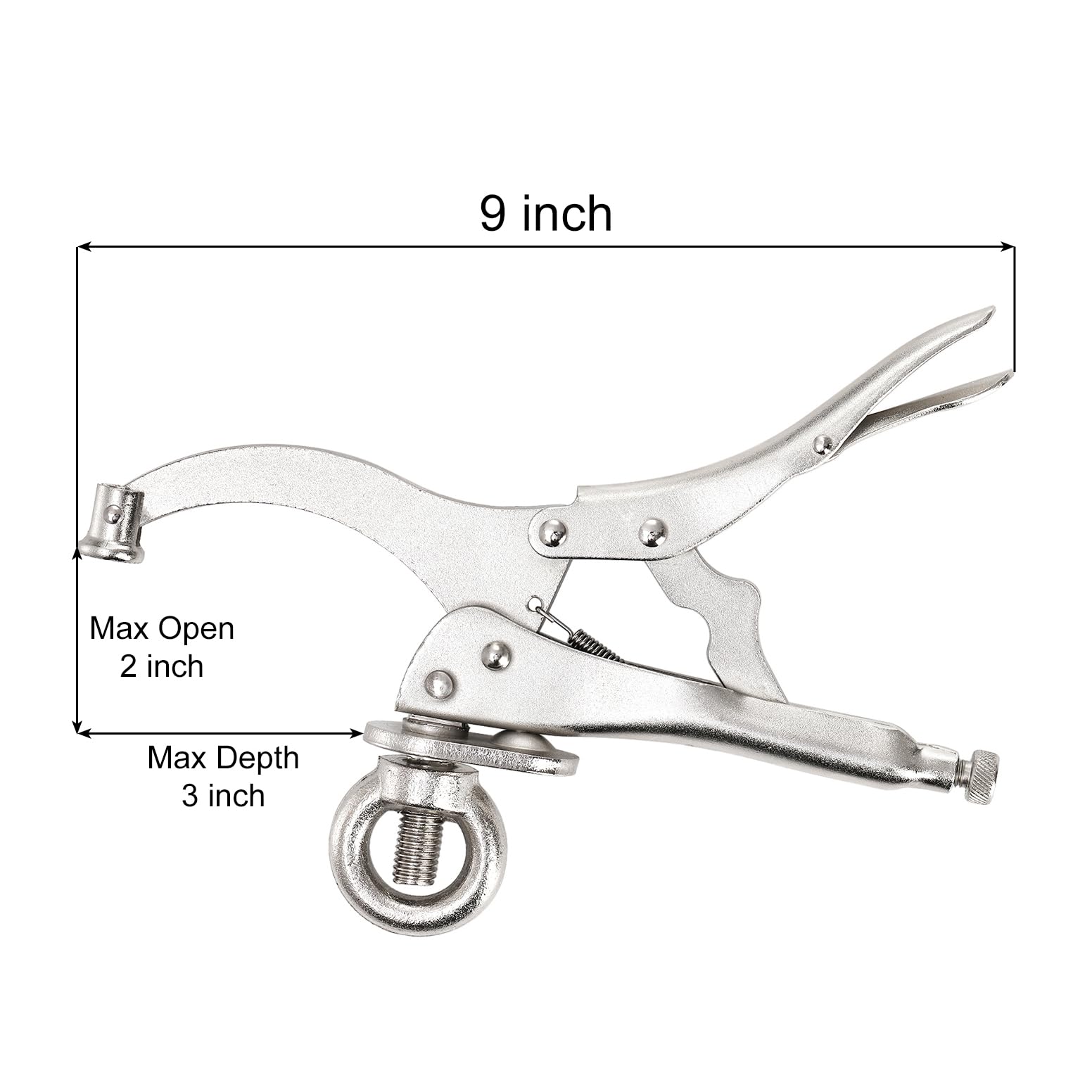 Elsjoy clamp side view showing ergonomic handle and smooth action