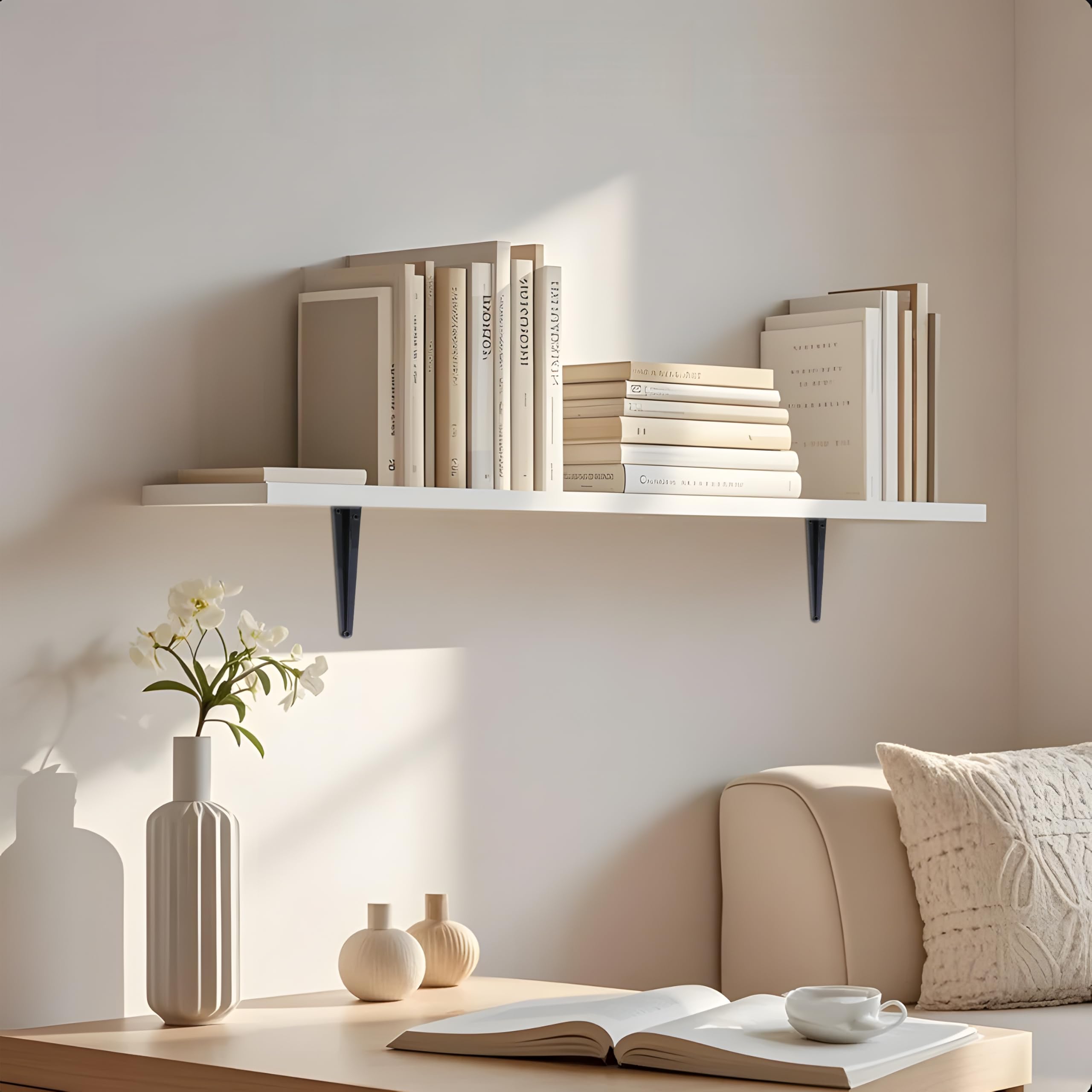 ELSKER&HOME compatible with 6-7-inch boards for versatile shelf setup.