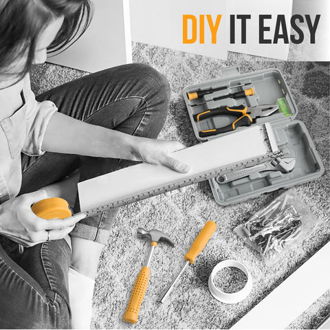Elvesoar level and screwdrivers for precise alignment and quick adjustments.