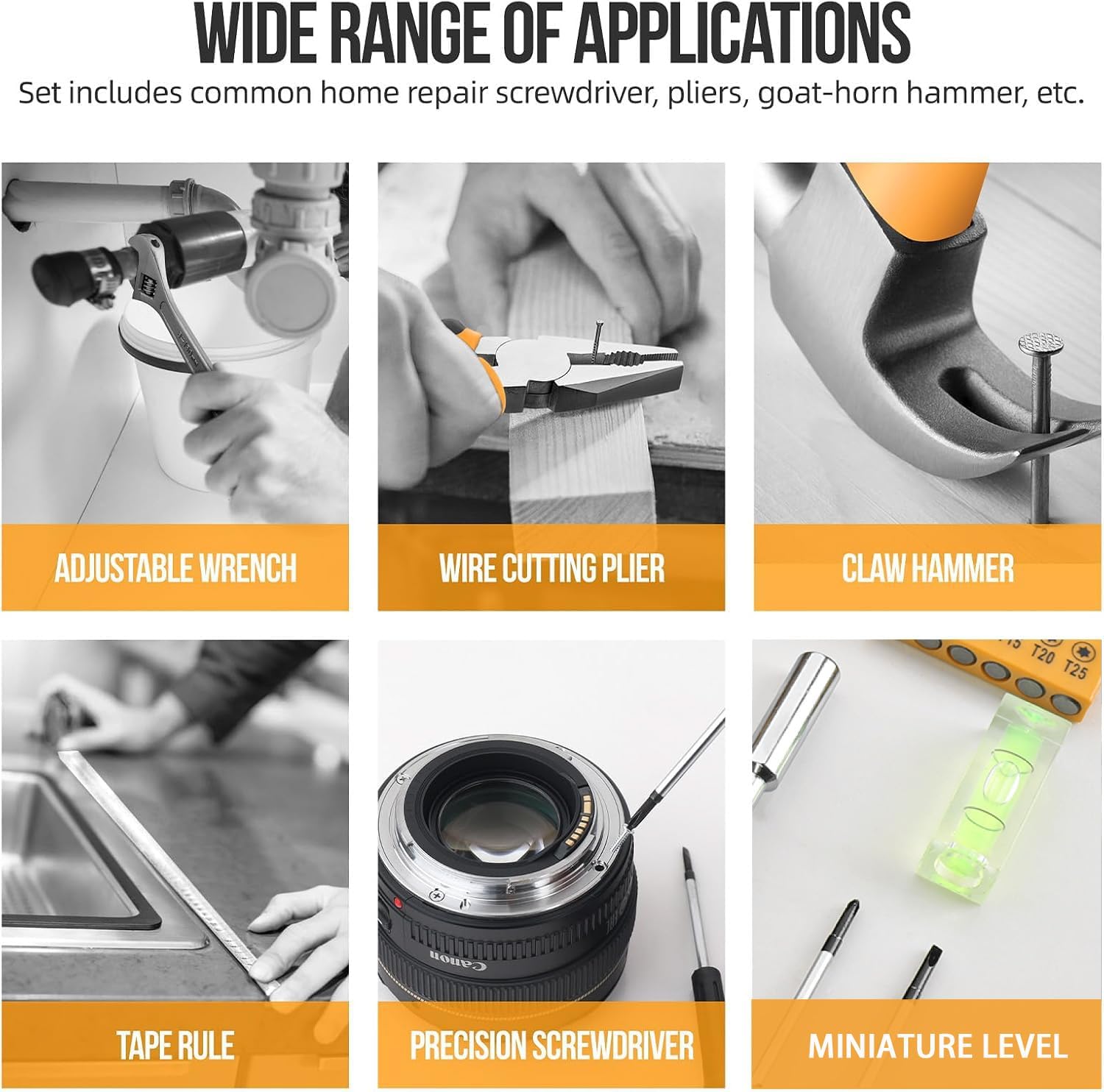 Elvesoar multi-bit screwdriver kit for wide fastening options in home DIY.