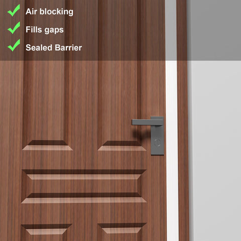 Elvone 10 ft cut-to-fit seal adapts to doors, windows, and cabinets.