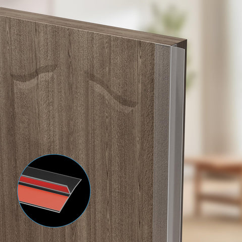 Elvone clear shower sweep seal blends with decor while blocking drafts.