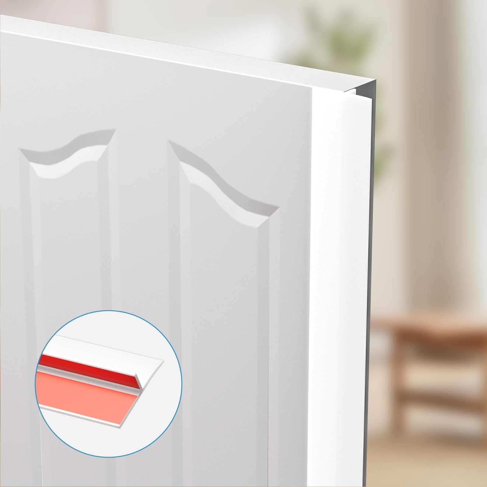 Elvone clear silicone seal strip allows easy installation.