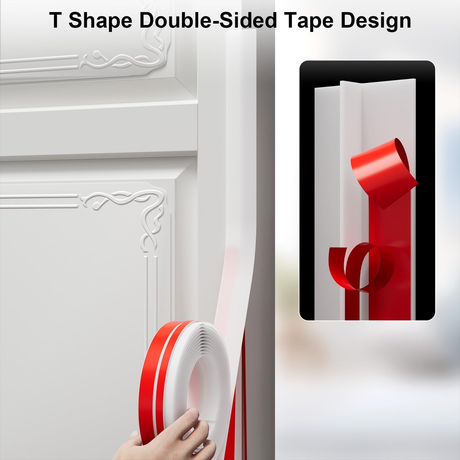 Elvone door gap seal strip fills gaps and keeps dust out.