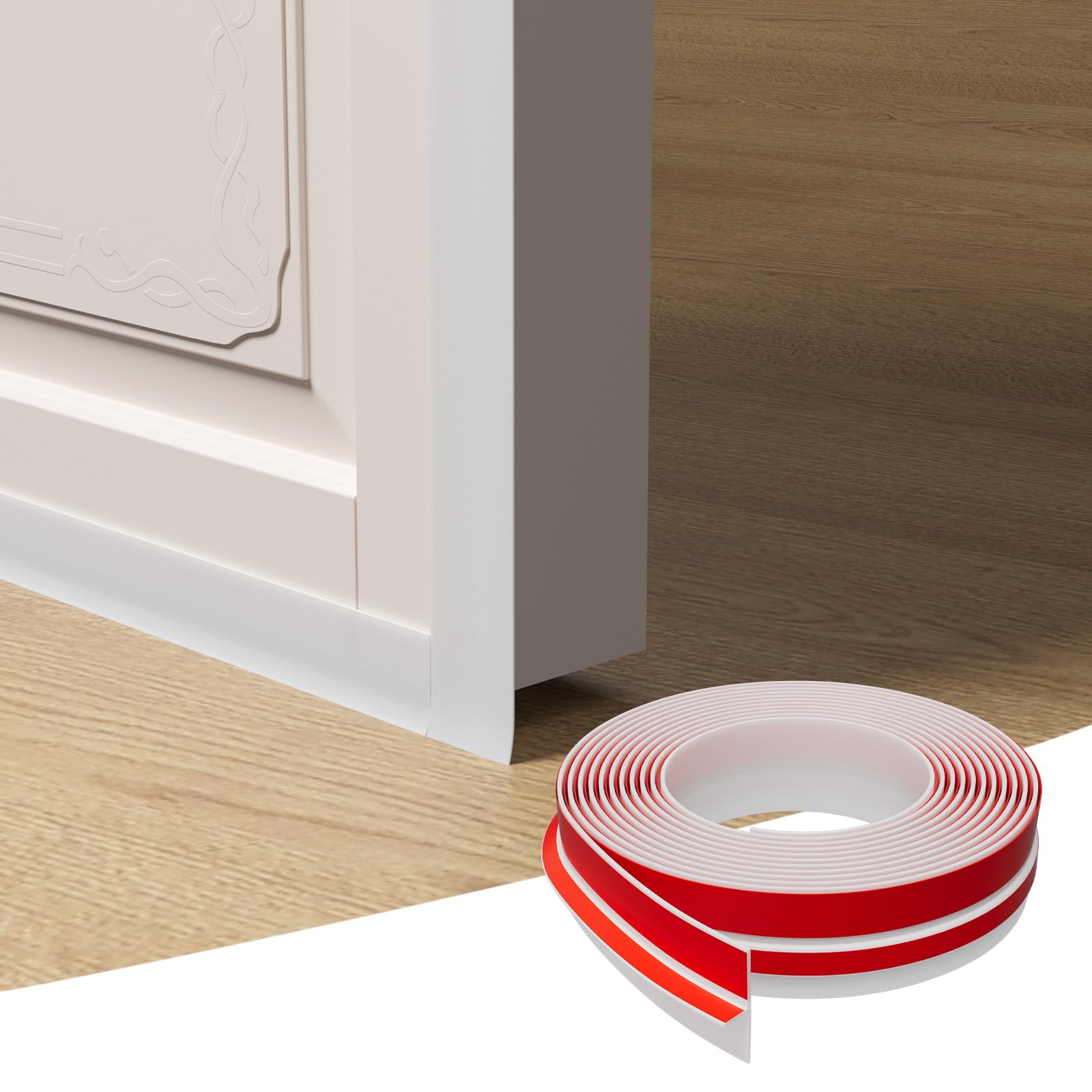 Elvone door seal covering thresholds and frames enhances home comfort.