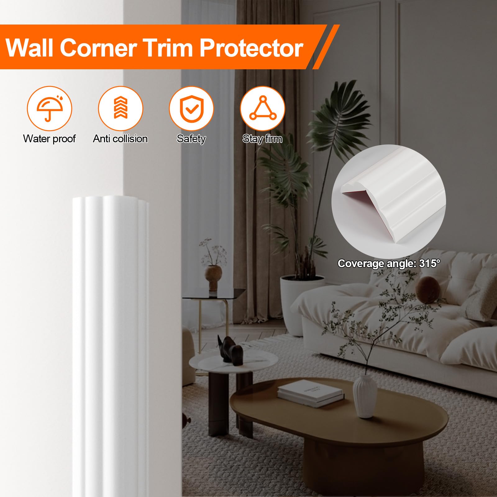 Elvone edge guard shown flat for a smooth transition