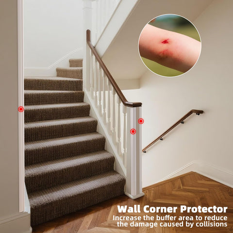Elvone edge trim maintains clean baseboard corners