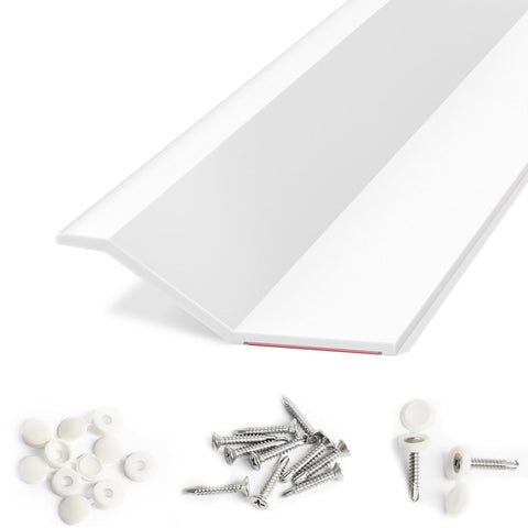 Elvone garage door seal top close-up showing durable TPE for weatherproofing