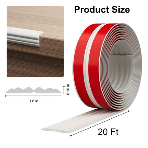 Elvone corner protector folded inward for a neat interior edge