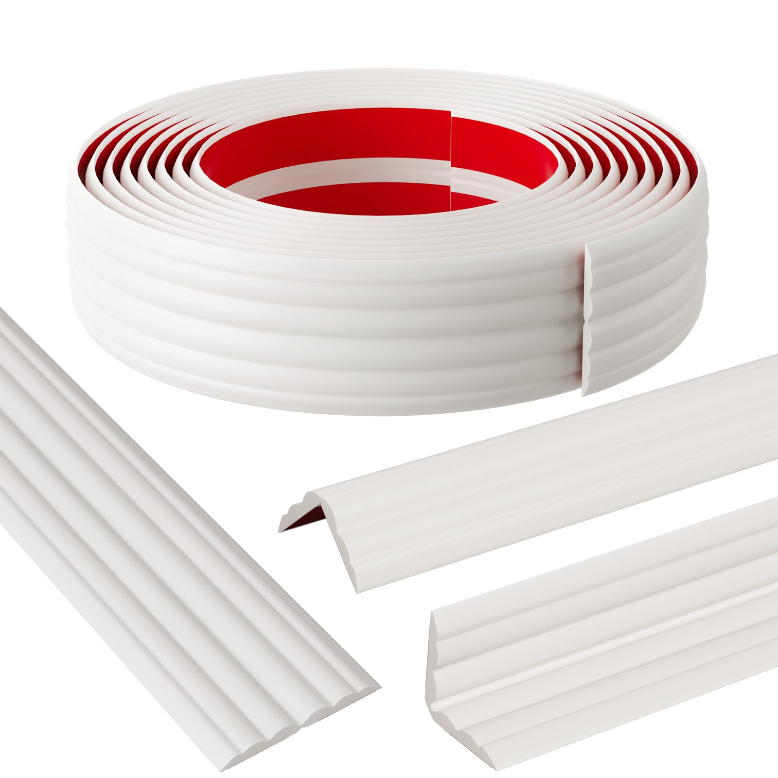 Elvone corner protector folded outward protects high-traffic walls