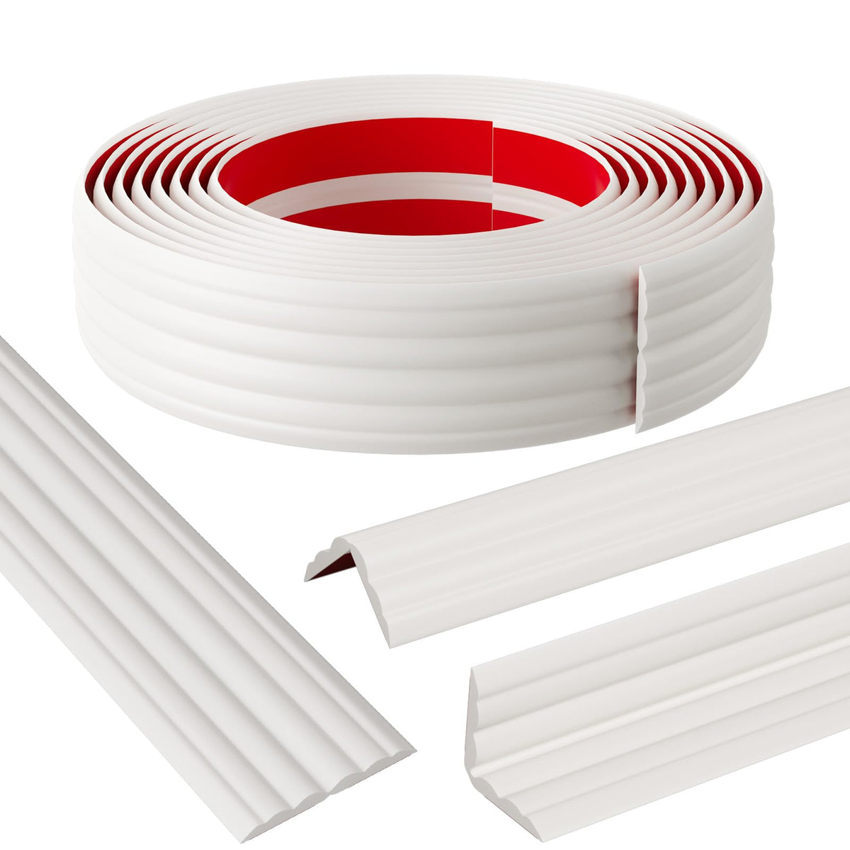 Elvone corner protector folded outward protects high-traffic walls