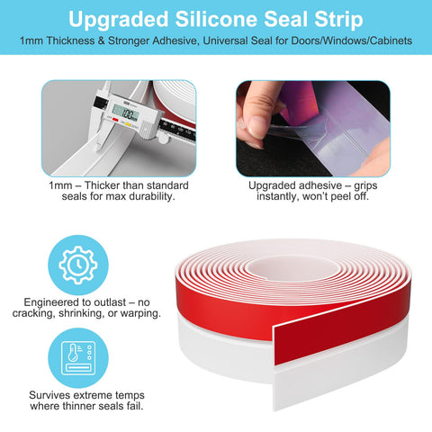Elvone self-adhesive back for quick installation on doors and windows
