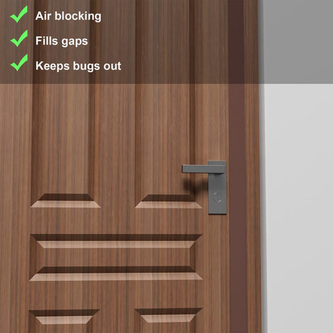 Elvone silicone seal strip on door gap demonstrates durable, long-lasting performance.