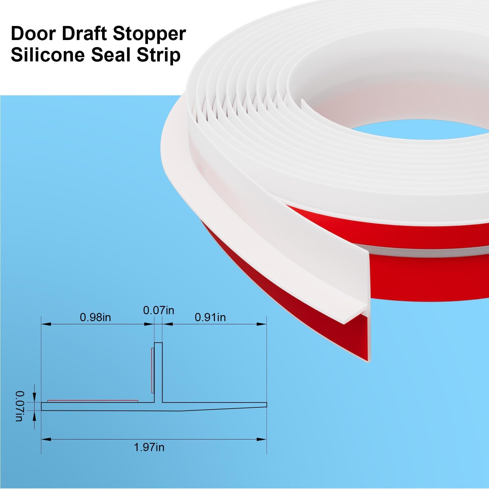 Elvone silicone weather strip blocks air leaks around windows.