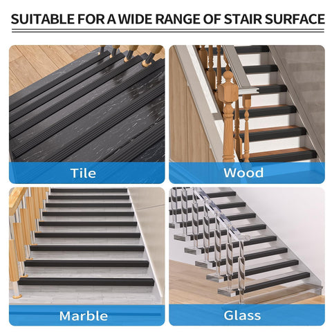 Installation process of Elvone stair nosing with simple steps.