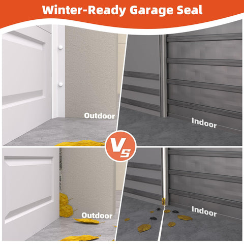 Elvone weatherproofing seal protecting the garage from wind and moisture.