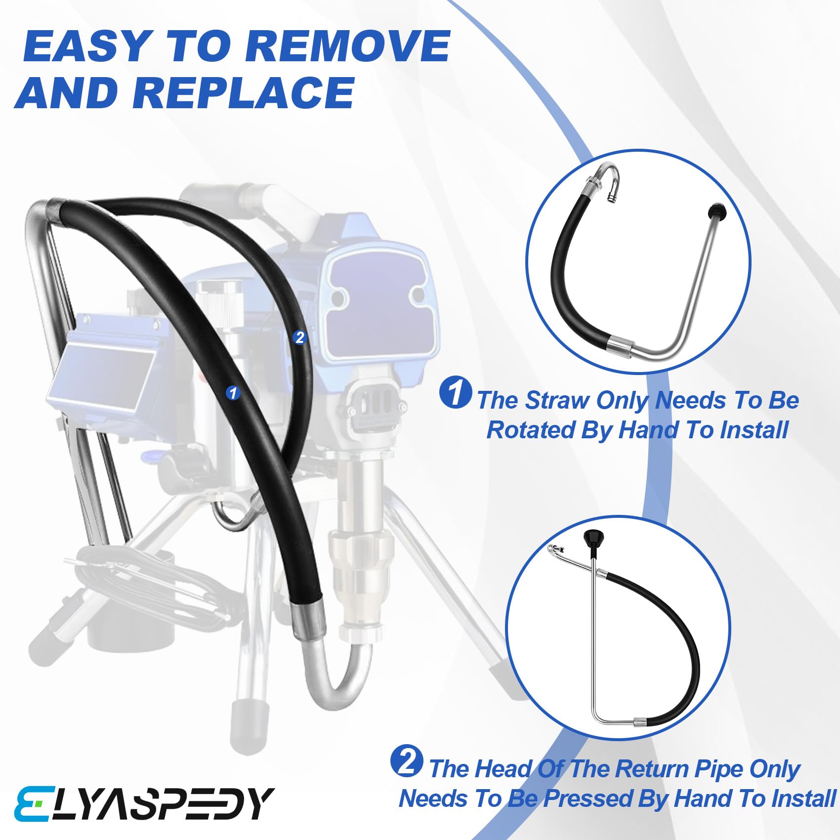 Elyaspedy complete kit includes filters for cleaner spray operation.