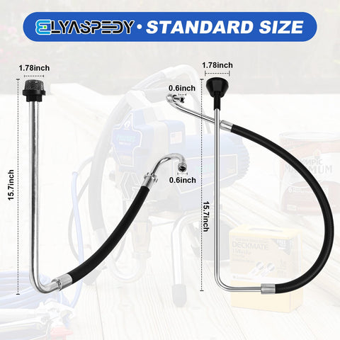 Elyaspedy curved-hose 27-inch shows flexible reach for even coating.