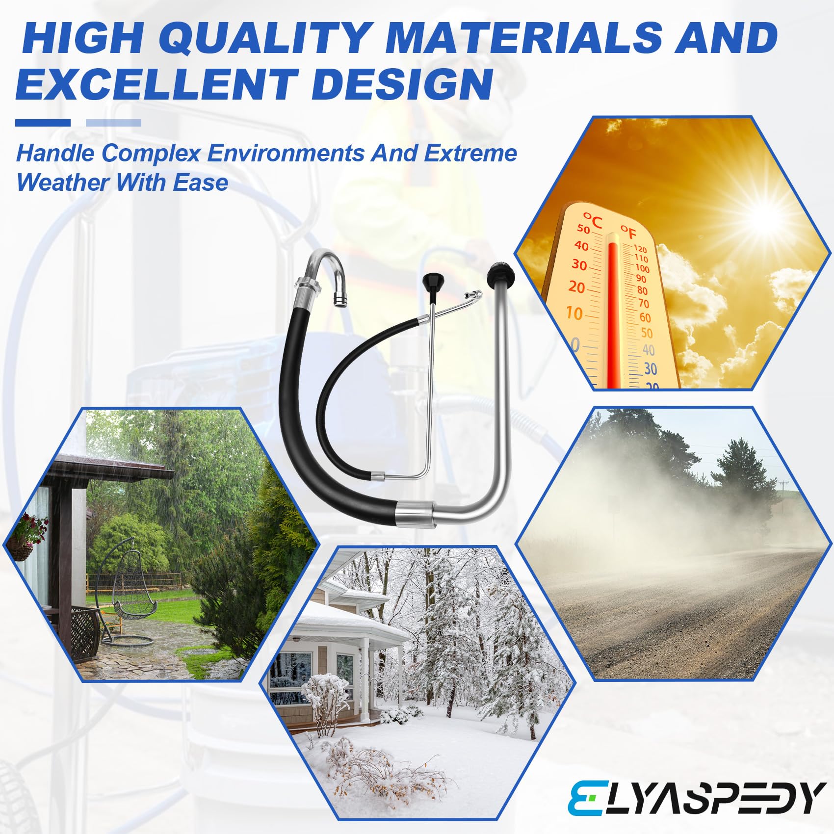 Elyaspedy high-strength kit withstands high pressure in tough environments.
