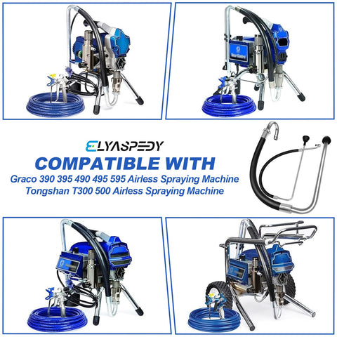 Elyaspedy compatibility with Graco and Tongshan demonstrates efficient model fit for spraying.