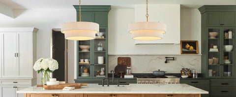 ELYCCUPA 6-bulb fixture delivers ample light in dining and living spaces.