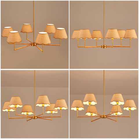 ELYCCUPA adjustable cords let you tailor height for ceilings.