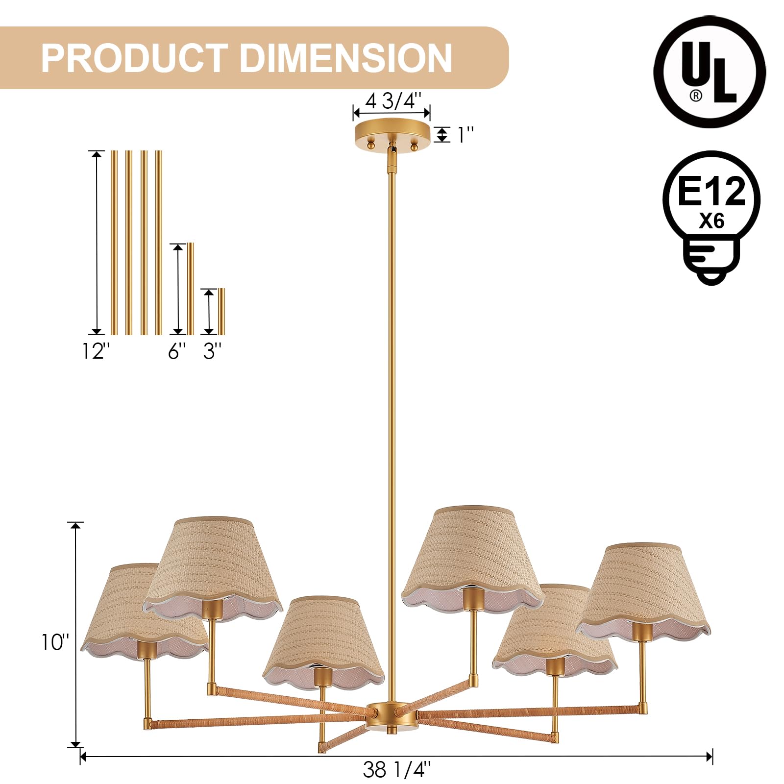 ELYCCUPA E12 socket supports dimmable bulbs for adjustable mood lighting.