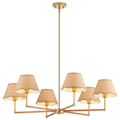 ELYCCUPA versatile chandelier suits coastal, farmhouse, and contemporary styles.