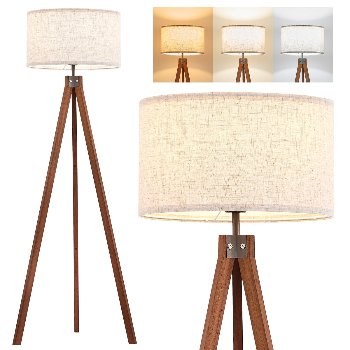 ELYONA lamp base with sturdy, stable tripod design.