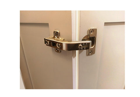 Elysian lazy susan hinge side view improves access to corner cabinets
