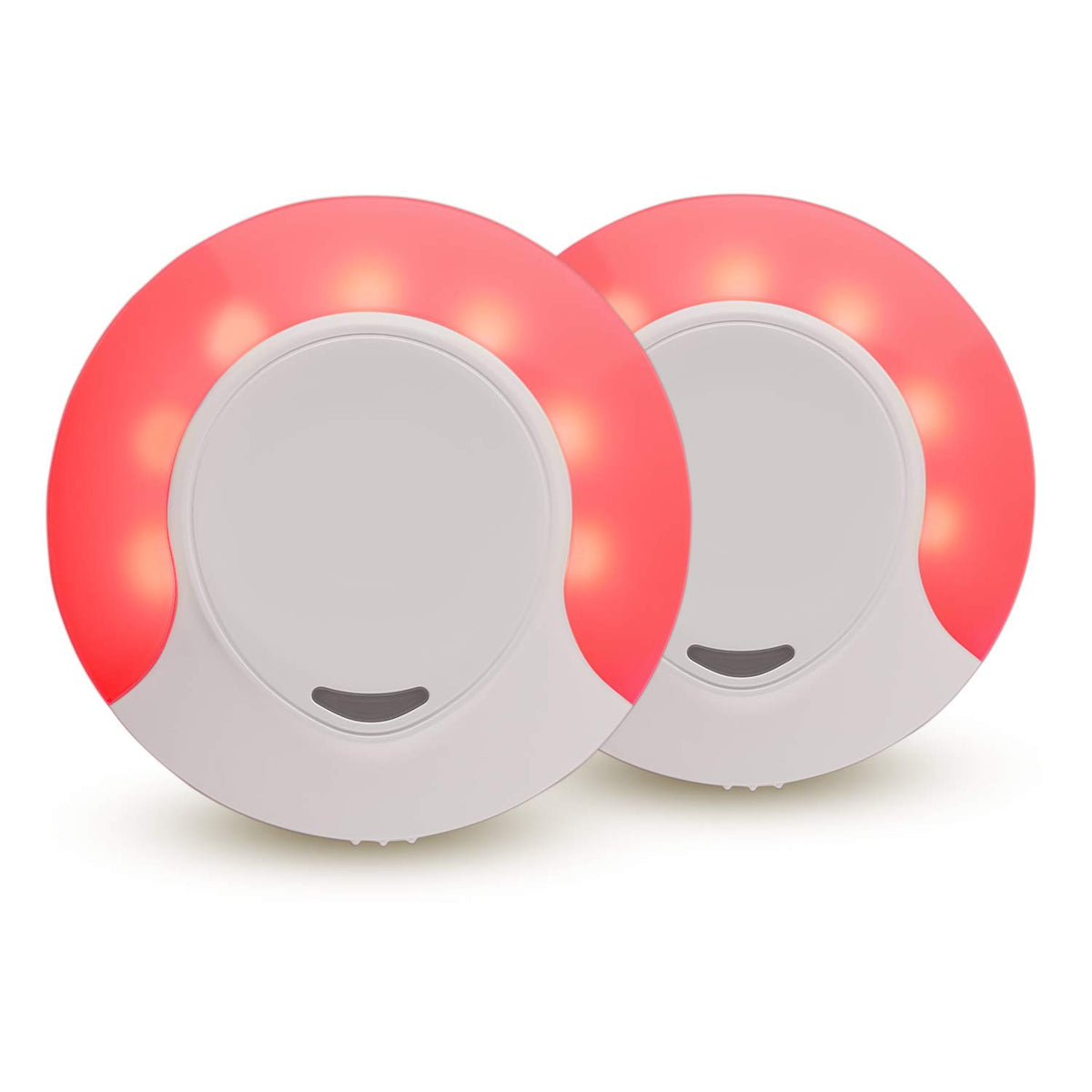 emagine A red night light outlet 2-pack provides subtle hallway illumination