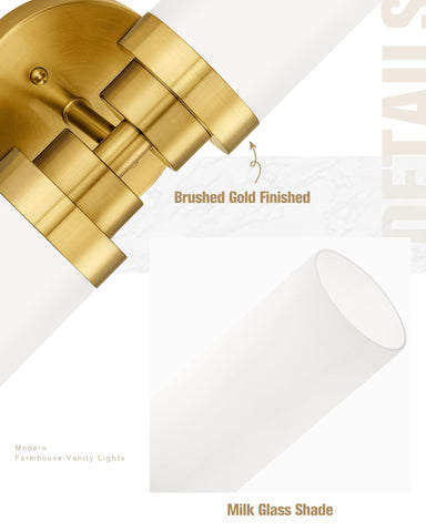 Emak bathroom wall sconce two-light setup ideal for mirrors and hallways