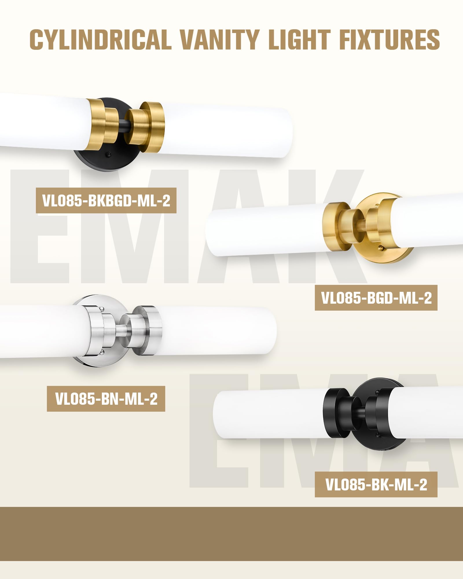 Dimmable option with compatible bulbs lets you vary ambiance