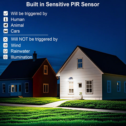 EMANER motion detection activates when nearby pedestrians approach.