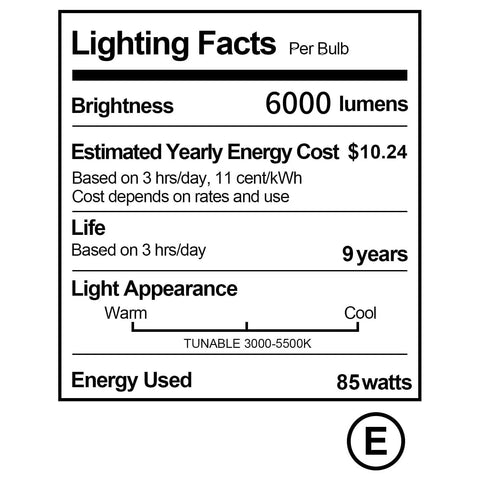 EMART safety reminder to avoid touching bulb after power off.