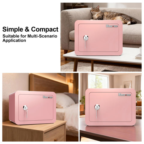 Emasme Pink Safe back-mount installation for quick setup