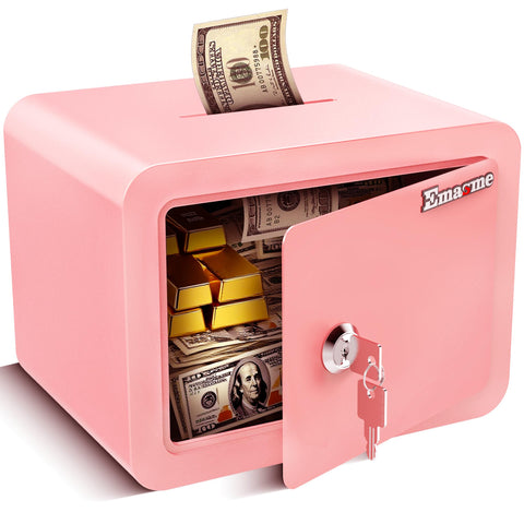 Emasme Pink Safe exterior dimensions for discreet home storage