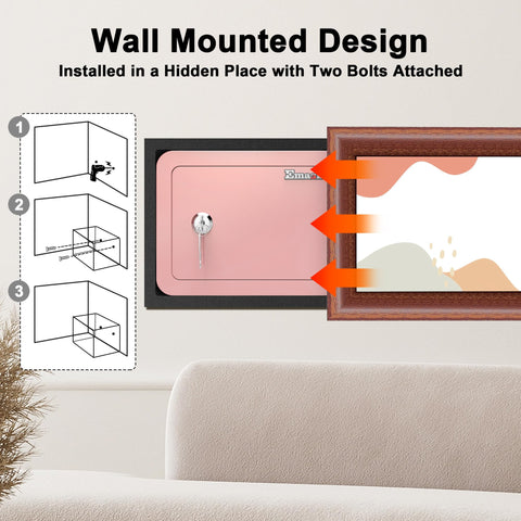 Emasme Pink Safe privacy key lock for secure access