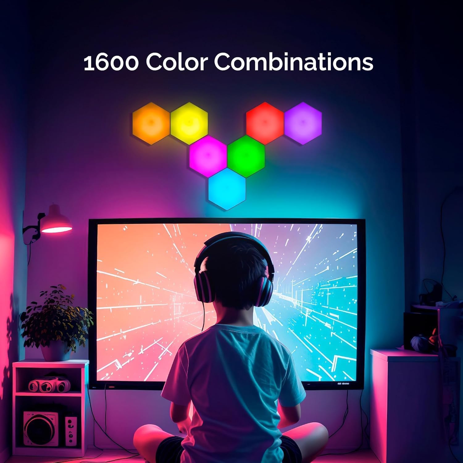 Emberela HEXlights remote control modes show Fade, Jump, and Flash for dynamic displays