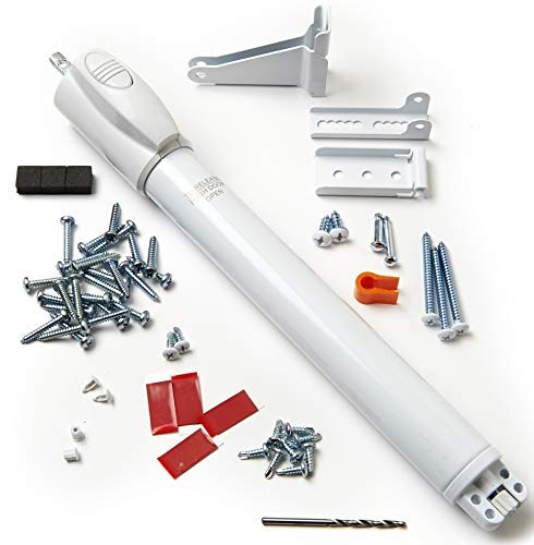 Emco Storm Door Closer Kit in white, install-ready for smooth door control.