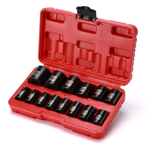 EMENTOL 14-piece metric socket set, 1/2 drive, sizes 11-32 mm