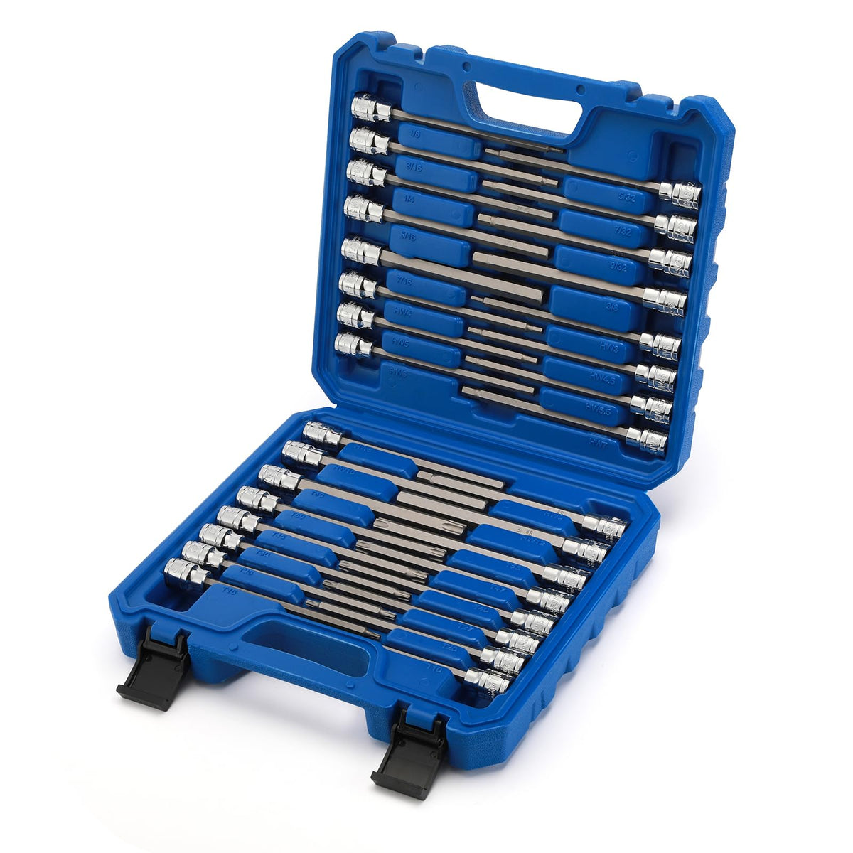 MENTOL 32PCS 3/8 Dr extra-long hex and torx socket set for hard-to-reach fasteners